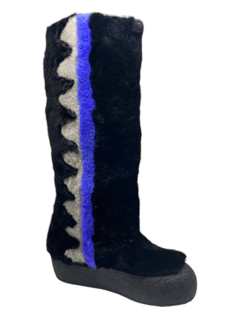 Bally Chiora Fur Boots Black US 6.5 2