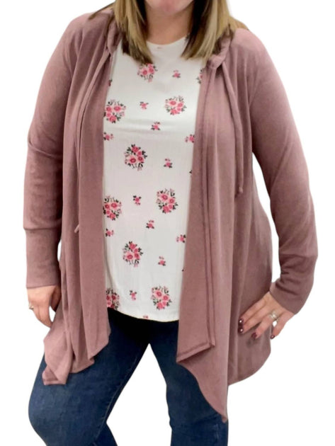 honeyme Hooded Cardigan Beige 3X 2