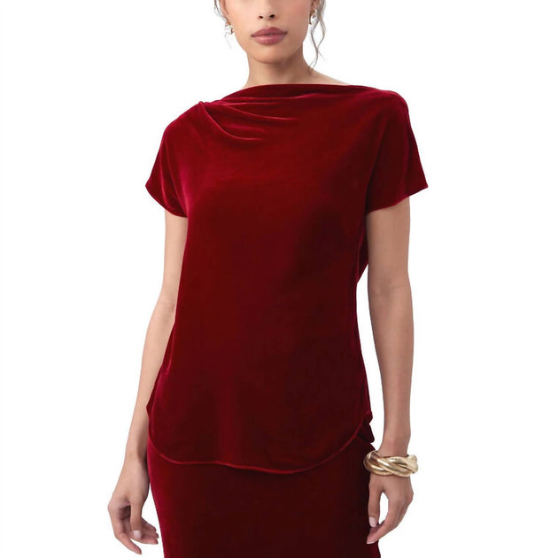 Trina Turk Sintha Top Red Small 3