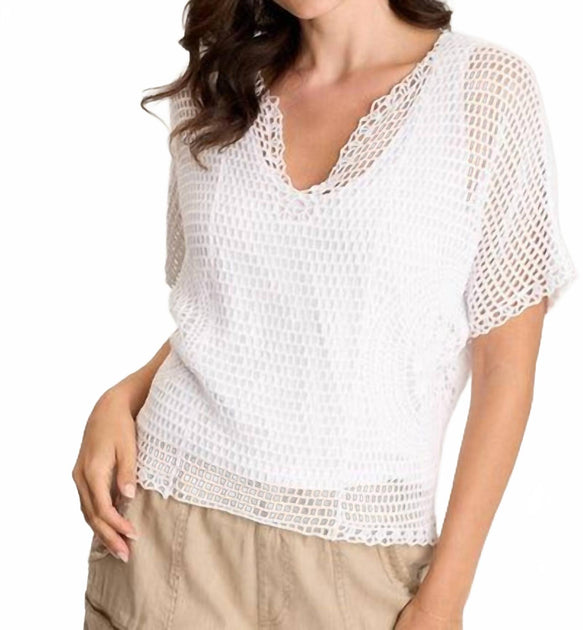 XCVI Centre Top White Medium 2