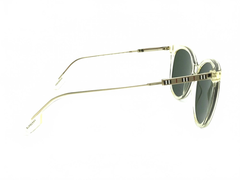 NEW BURBERRY women\'s 4333 3852/71 clear round sunglasses in green BURBERRY B 4333 3852/71 Women main image 3