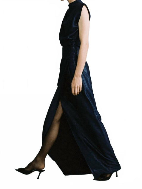 Sabina Musayev Jetta Pencil Skirt Blue Medium 4