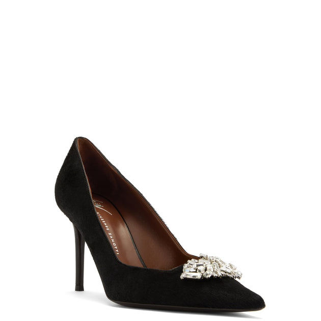 Giuseppe Zanotti Raquel Crystal 85 Pumps Black US 7.5 3