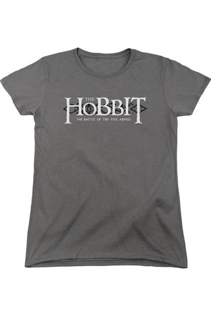 Gildan Hobbit Ornate Logo T-Shirt Grey Medium 2