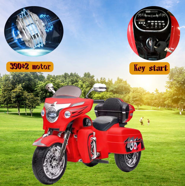 BreeBe Kids Electric Motorcycle Red 6