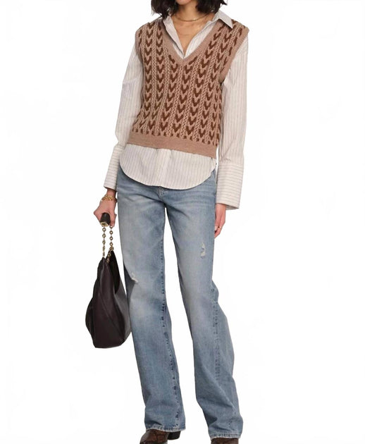 Heartloom Phoenix Sweater Vest Brown XS 2