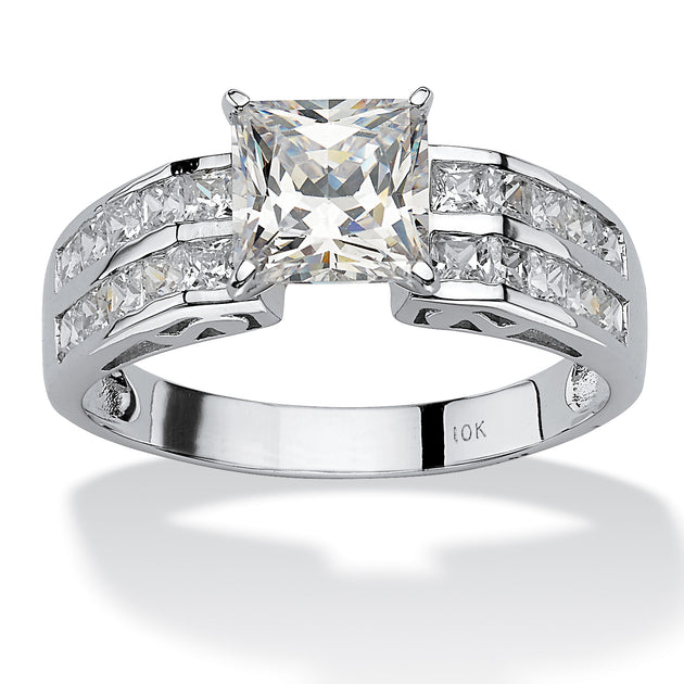 Palm 2.42 TCW Cubic Zirconia Ring White US 6 2