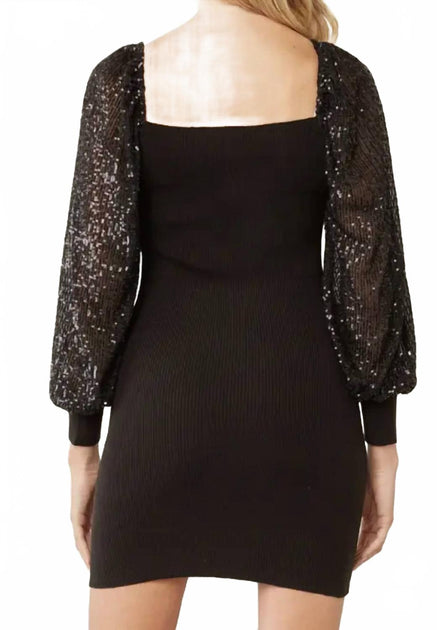 entro Ribbed Dress Black Medium 3