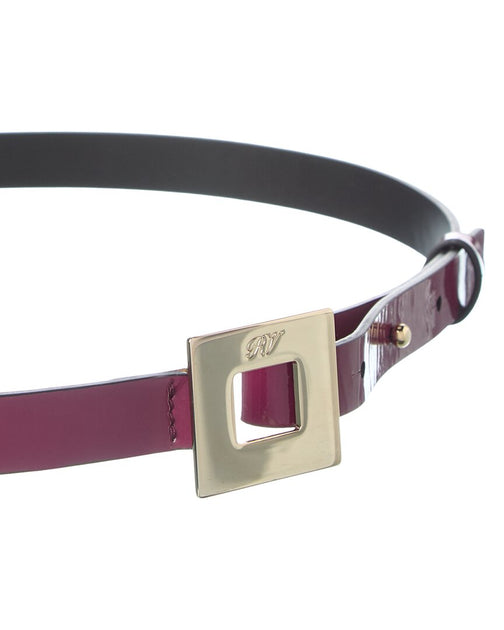 Roger Vivier Ceinture Ledergürtel Schwarz 75 cm 3