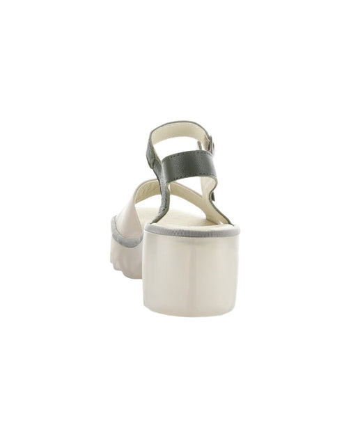Fly London Tull Sandal White/Green EU 41 4