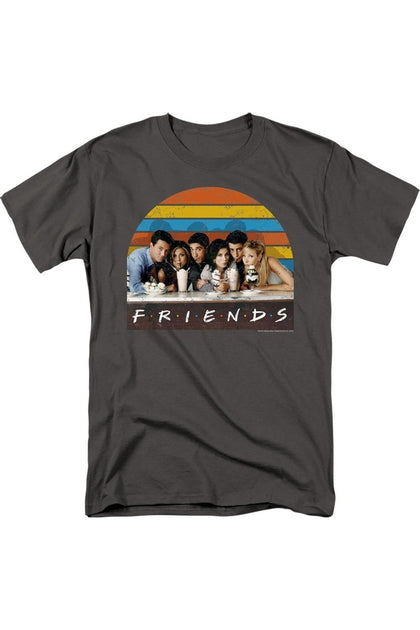 Gildan Friends Soda Fountain T-Shirt Grey Small 2