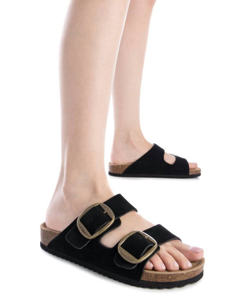 Xti Refresh Flat Sandals Black US 9 4