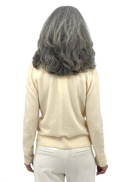 Kinross Snap And Ribbon Cardigan White XS 3