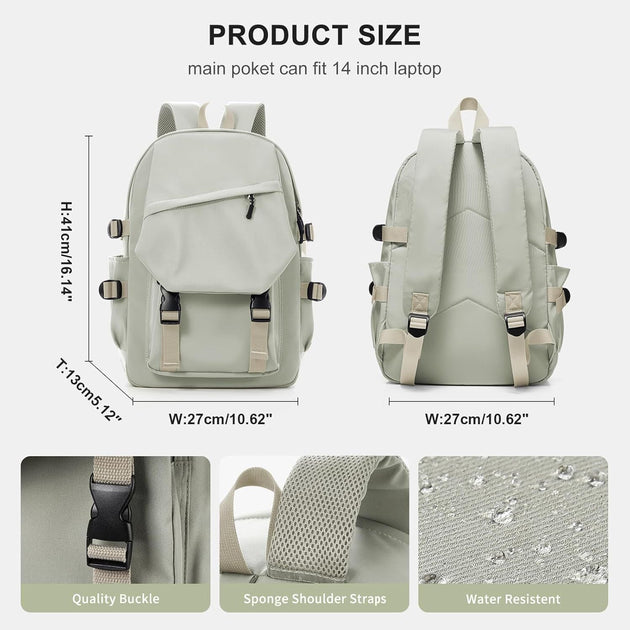 FFIC Lightweight School Laptop Backpack 2