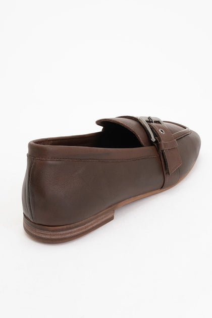 Forever & Always Jade Leather Loafer Black US 6 4