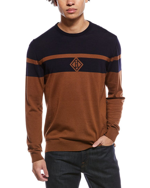 Herno Wool Crewneck Sweater Brown US 50 2