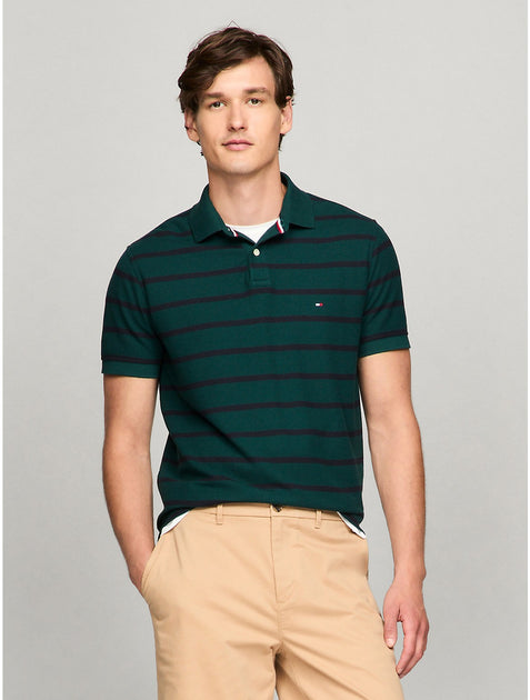 Tommy Hilfiger Polo Shirt Striped Medium 2