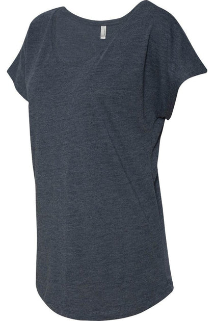Next Level Womens Triblend Dolman T-Shirt Blue XLarge 4