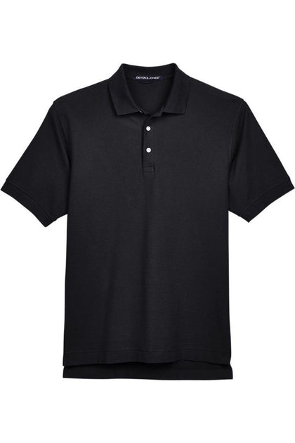 Devon & Jones Pima Pique Polo Black Medium 2