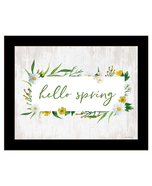 Hivvago Hello Spring Noir Cadre Impression Art Mural 5