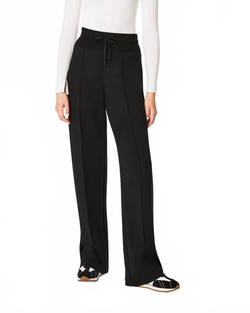 Before You Wide Leg Pintuck Pants Black Small 2