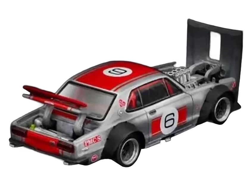 Pop Race Skyline GT-R V8 Drift Hakosuka RHD #6 Silver Metallic 4