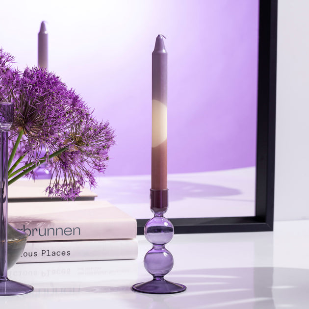 Villeroy & Boch Bubble Candleholder Lavender Small 4