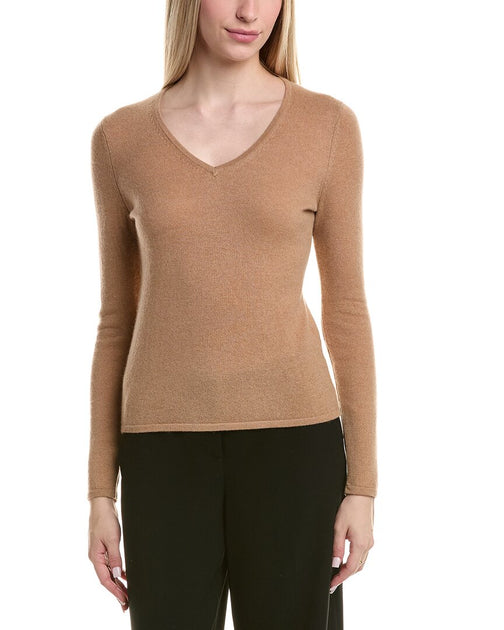 Bruno Magli Classic V-Neck Sweater Brown Large 2