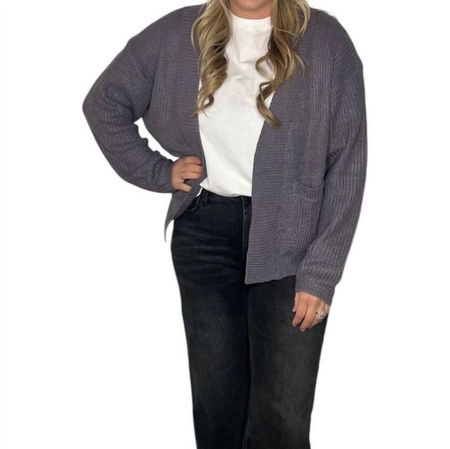 WISHLIST Midnight Cardigan Grey Large 2