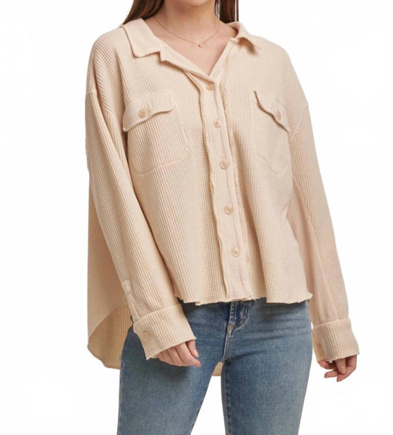 Dear John Denim Foster Shirt Beige Medium 2