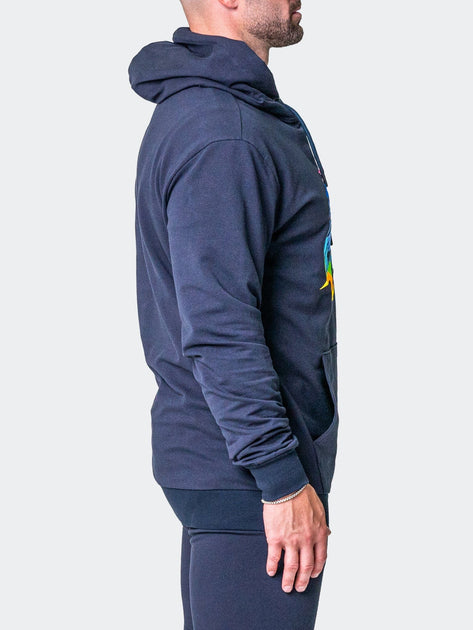 Maceoo Signature Hoodie Navy Blue XL 3