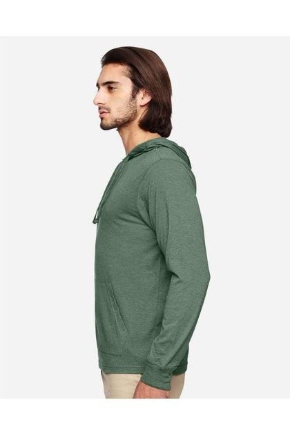 Econscious Eco Jersey Pullover Hooded Long Sleeve T-Shirt Green Small 3