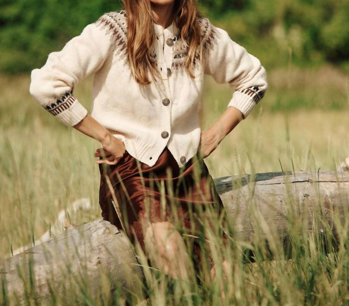 DÔEN Clarke Cardigan Beige Large 4