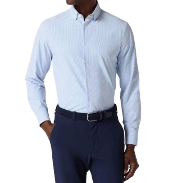 Mizzen + Main Leeward Dress Shirt Blue Medium 3