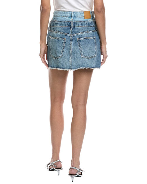 SIMKHAI Salix Denim Mini Skirt Blue 28 3