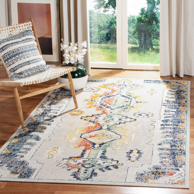 Tapis Safavieh Crystal CRS517, Gris clair / Orange 2