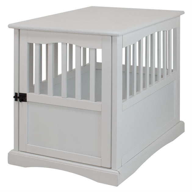 Casual Home Pet Crate End Table White 3
