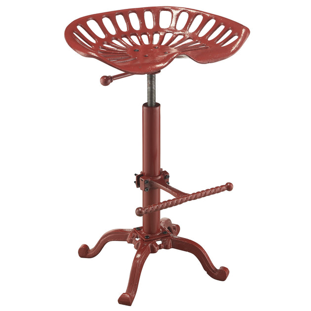 Hivvago 23-inch Bar Chair Red Iron 2