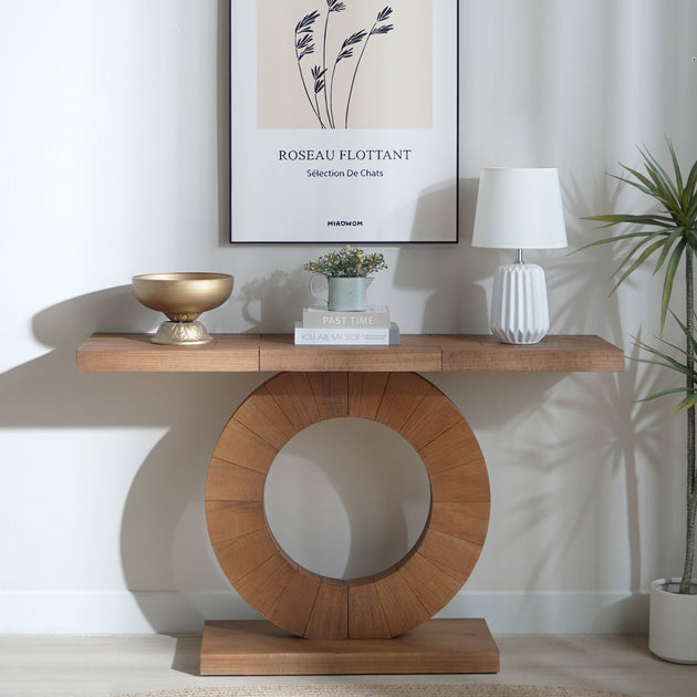 GOODSILO Console Table Wood 3