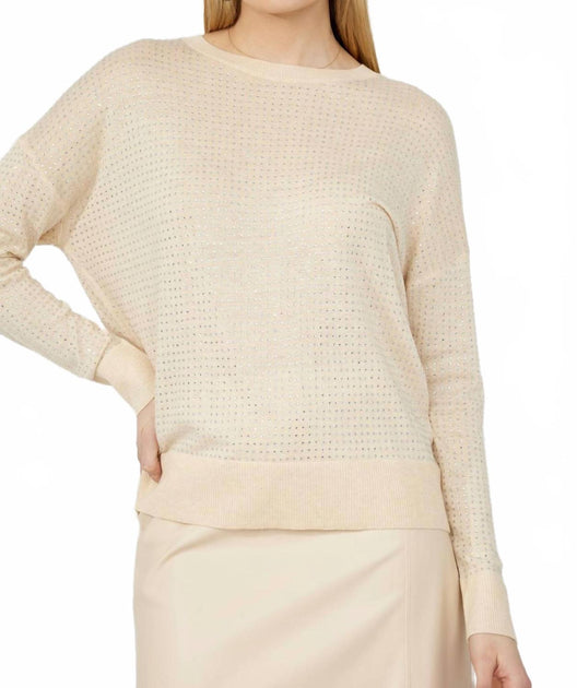 Frank Lyman Bling Strickpullover Beige 2