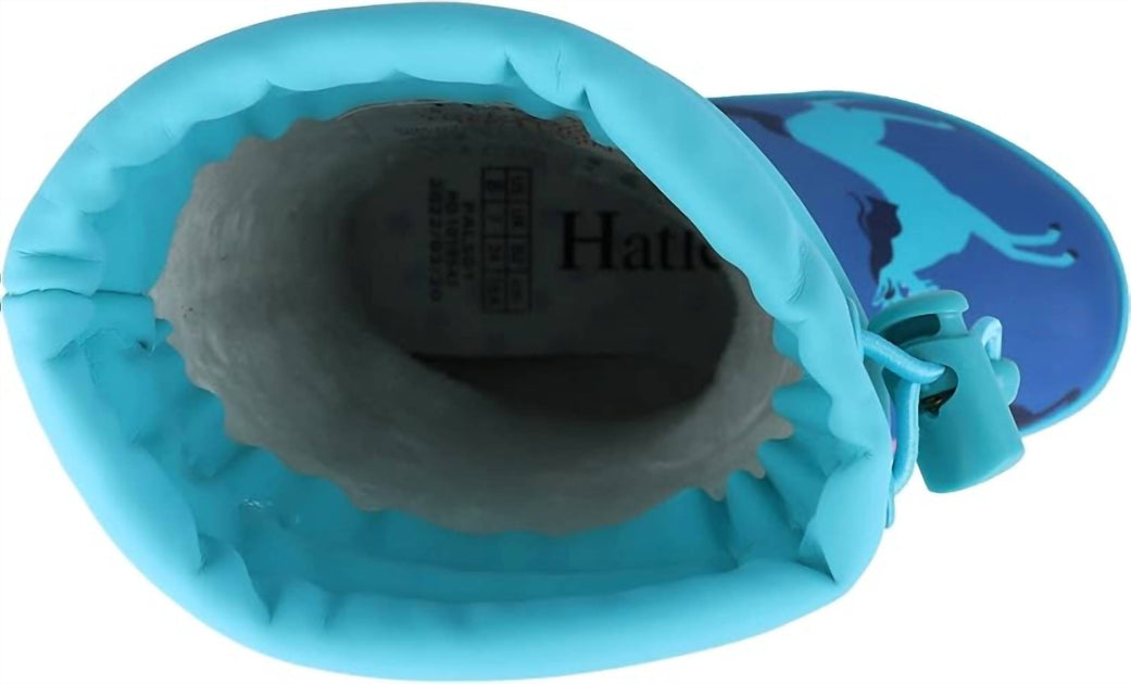 Hatley Prancing Horses Rain Boots Blue US 12 4