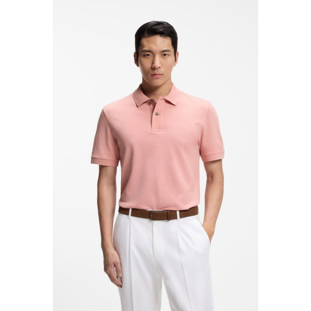 Boss Pallas Polo Shirt Pink Small 4