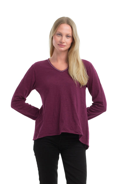 WILT V-Neck Tee Blue Small 3