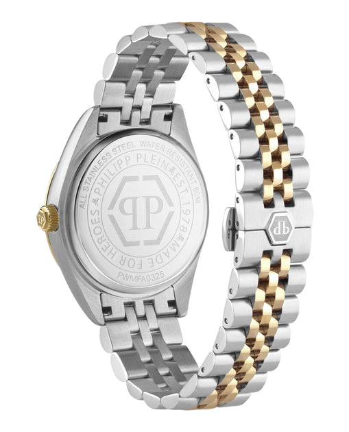 Philipp Plein Date Superlative Crystal Watch Gold 7