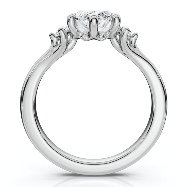 Pompeii3 Marquise Diamond Engagement Ring Silver US 5 4