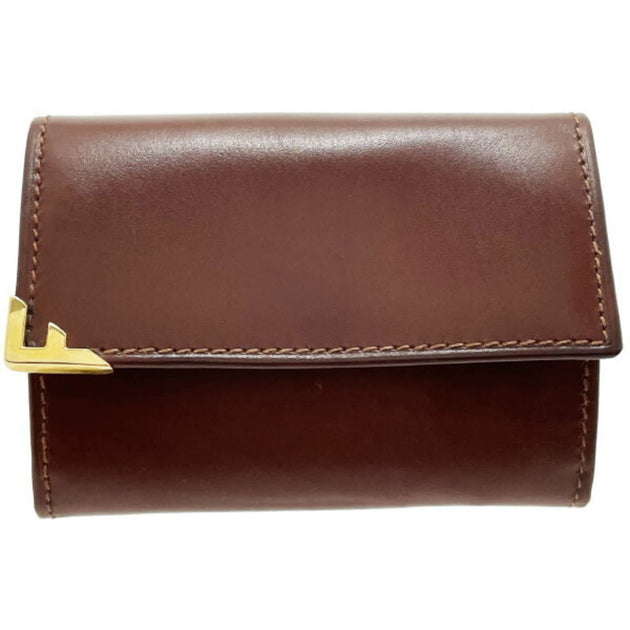 Salvatore Ferragamo Leather Coin Purse Brown Small 3