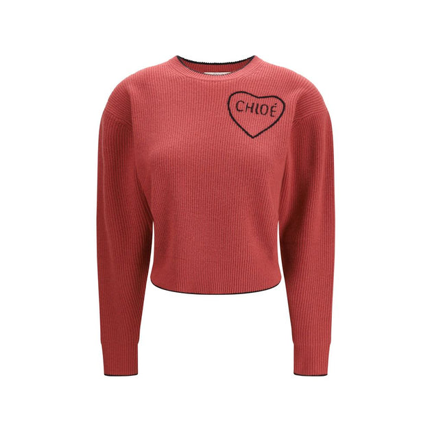 Sweatshirt Logo Chloé Marron XS 2