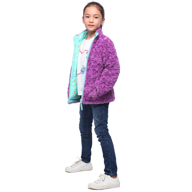 Rokka & Rolla Girls Reversible Puffer Coat Multi US 10-12 4