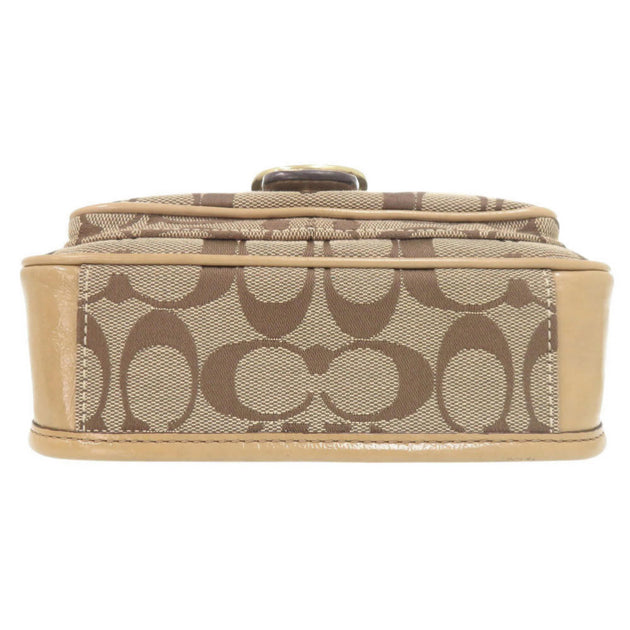 Coach Shoulder Bag Beige One Size 4