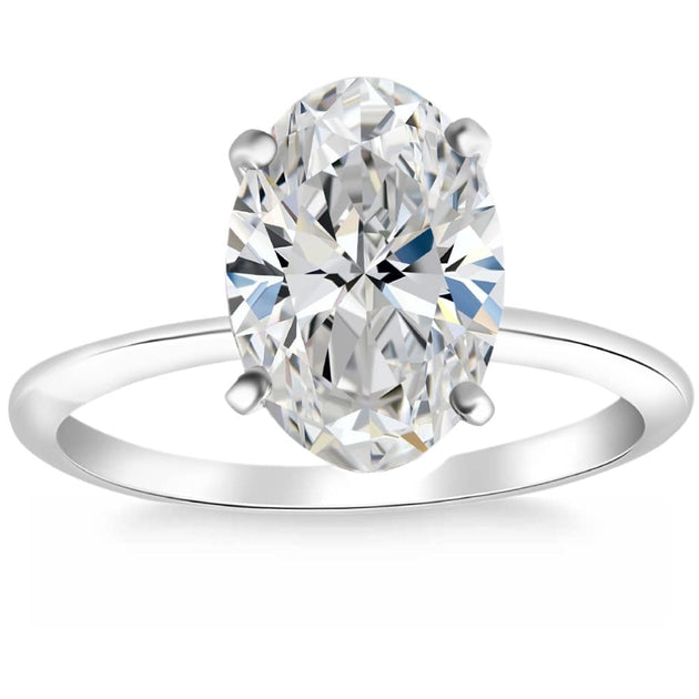 Pompeii3 Solitaire Engagement Ring Gold 5.5 2